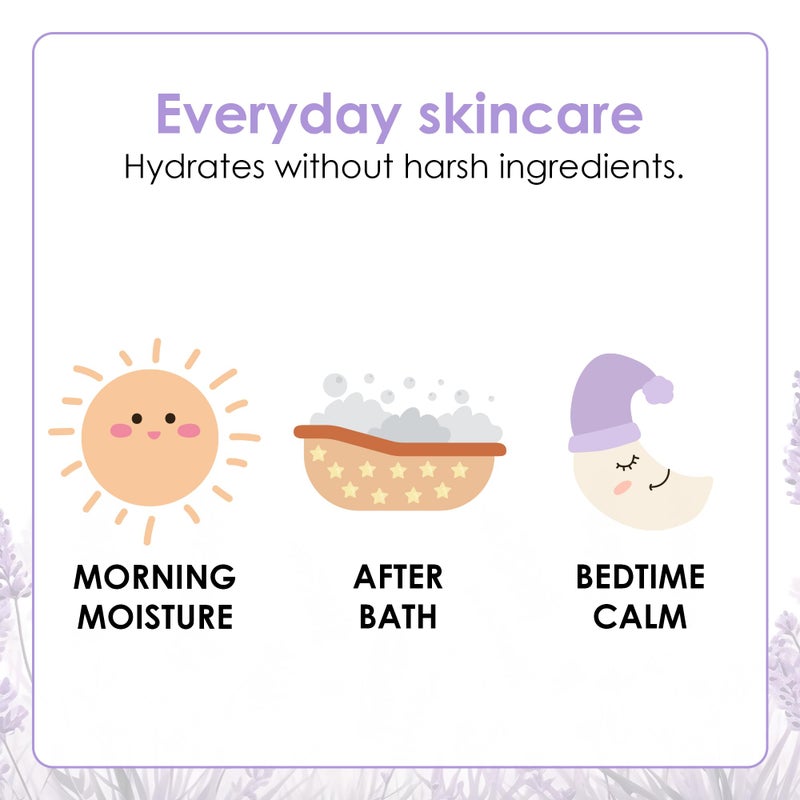 TruKid Lavender Cream - Sensitive Skin Baby Lotion for Newborns, Babies & Toddlers, All Natural Ingredient Skin Care for Kids Enriched with Shea Butter, Cocoa, Grape Seed Oil & Vitamin E, 3.4oz - Image 5