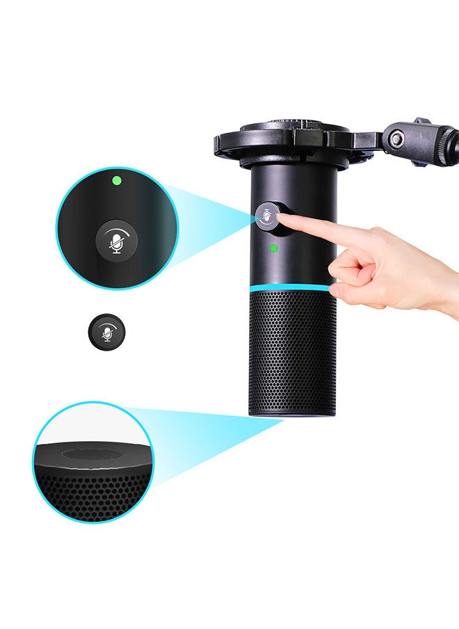 Generic - USB Microphone,with Boom Arm,Pop Filter,Mute Touch,RGB Control,Headphone Jack,for Streaming/Podcasts/Recording - Image 1