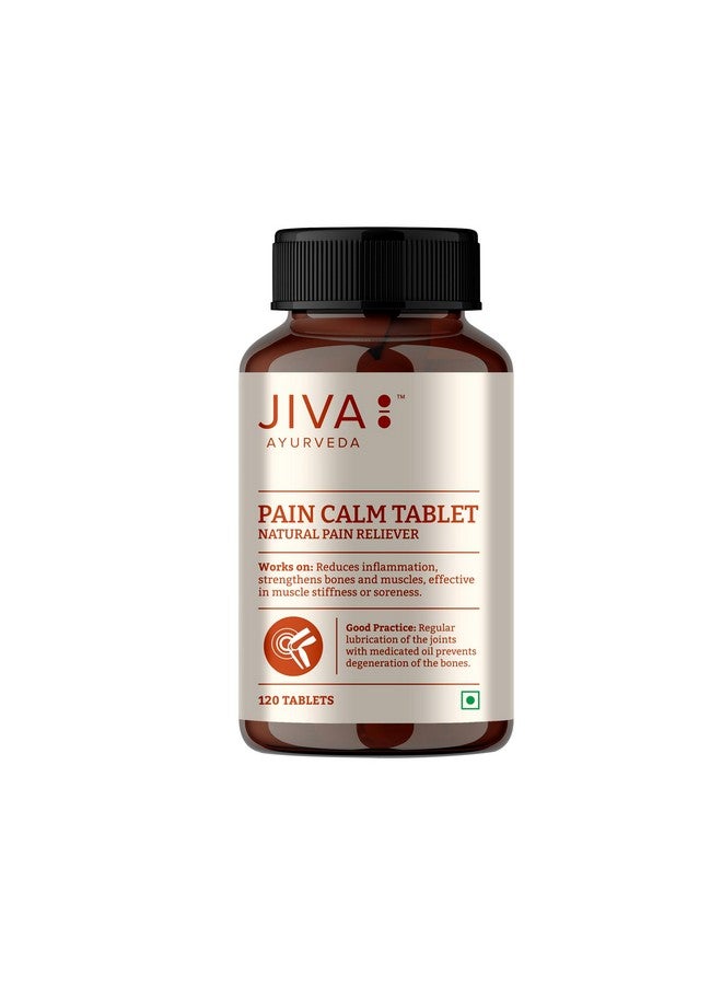 Jiva Pain Calm Tablet 500Mg 120 Tablet | Natural Pain Reliever | Strengthens The Bones - 120 Tablet (Pack Of 1) - Image 1