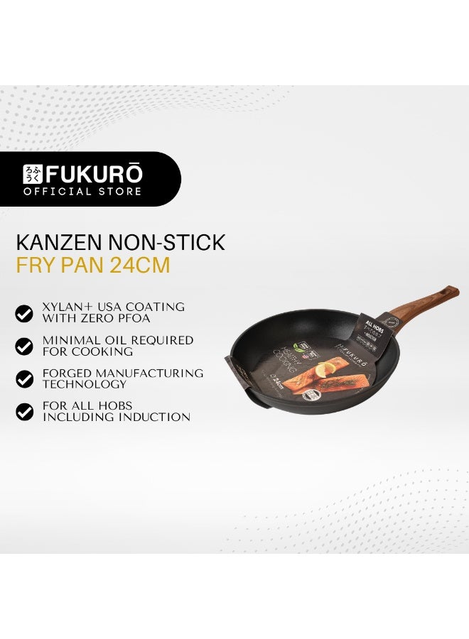 Fukuro Kanzen Forged Non-Stick Fry Pan - 24cm - Image 1