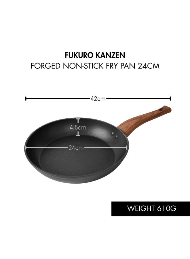 Fukuro Kanzen Forged Non-Stick Fry Pan - 24cm - Image 4
