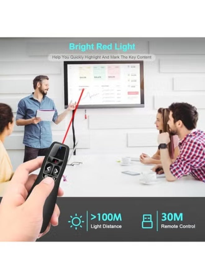 جهاز تحكم لاسلكي للشرائح – بتردد 2.4 جيجاهرتز ونطاق 30 متر – توصيل وتشغيل بدون برامج – متوافق مع ويندوز وماك - Image 4