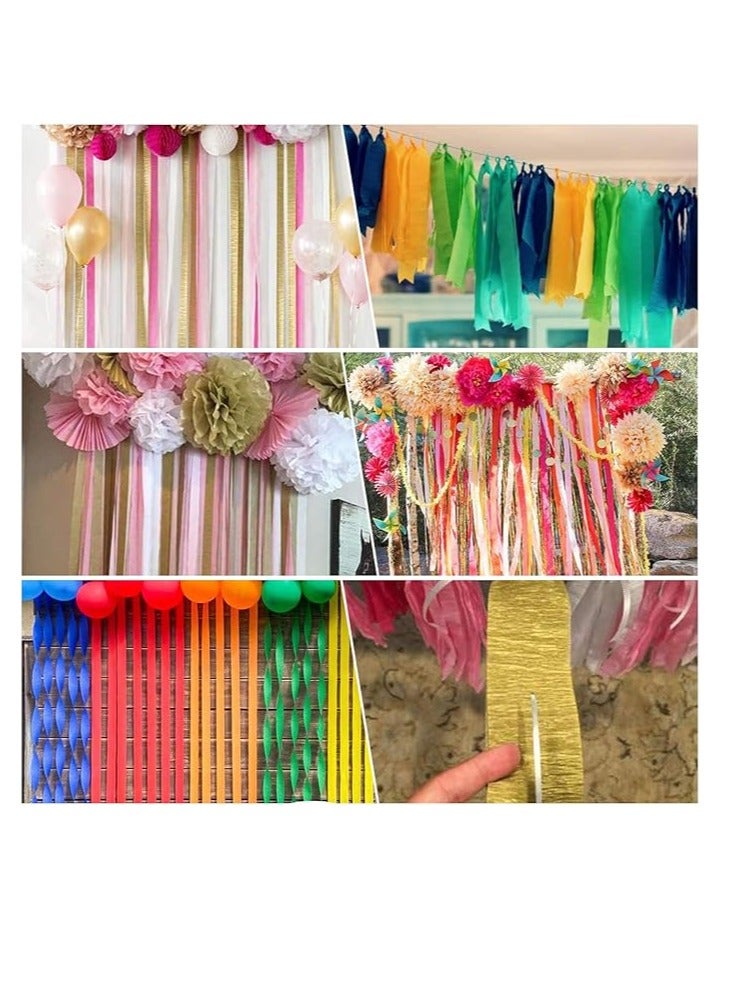 ورق كريب مدعم برقائق الألومنيوم 36 شريط - 3 أقدام بألوان متنوعة - Image 3