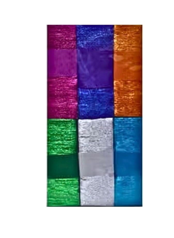 ورق كريب مدعم برقائق الألومنيوم 36 شريط - 3 أقدام بألوان متنوعة - Image 2