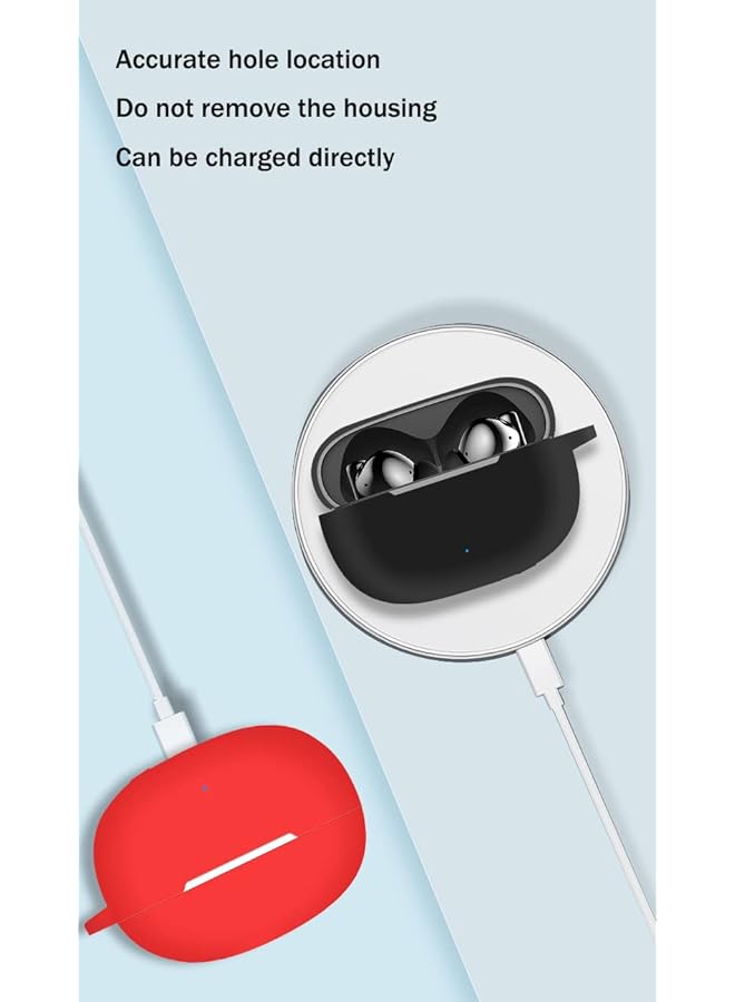 إيروريكس جراب سيليكون متوافق مع سماعات Honor Choice Earbuds X3 غطاء حماية لسماعات الرأس باللون الأزرق - Image 4