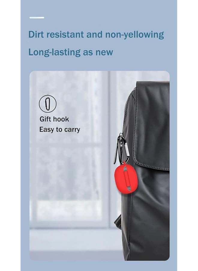 إيروريكس جراب سيليكون متوافق مع سماعات Honor Choice Earbuds X3 غطاء حماية لسماعات الرأس باللون الأزرق - Image 5