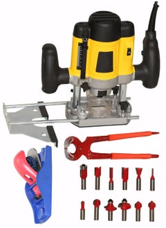 Digital Craft Digital Craft Electric Multifunction Woodworking Carving Machine Trimming Machine Slotting Machine Furniture Processing Tools Electric Router Machine kit5Inch Hand Planer8Inch Pincer Plier  - Image 1