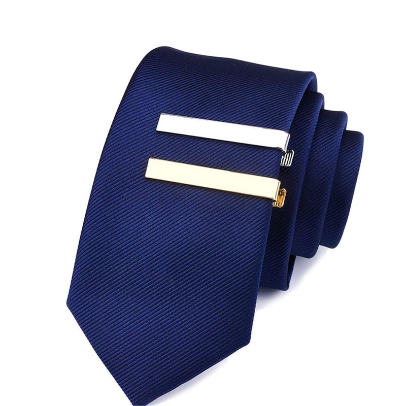 3 Pieces Tie Clip for Men, Classic Tie Clip Silver Gold Black Necktie Tie Bar Pinch Clip Suitable for Wedding Anniversary Business and Daily Life - Image 3