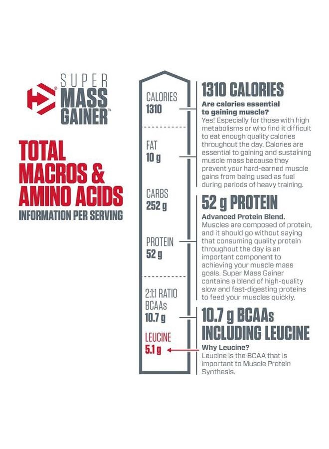 Dymatize Super Mass Gainer Dietary Supplement - Image 5