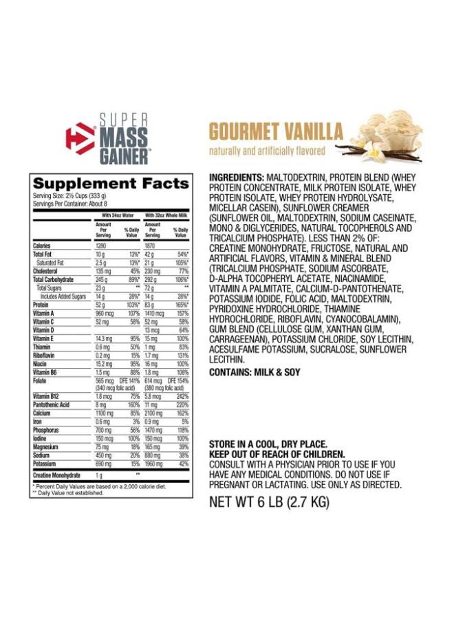 Dymatize Super Mass Gainer Dietary Supplement - Image 4