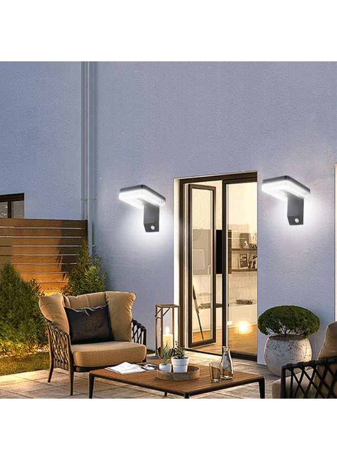Solar Powered Outdoor Light with Motion Sensor - Waterproof LED Flood Light with Adjustable Swivel Head, Foldable Wall Light, Energy-Saving Solar Wall Light | Lighting for Walkways, Yards, Gardens, Patio, and Outdoor Paths - Image 2