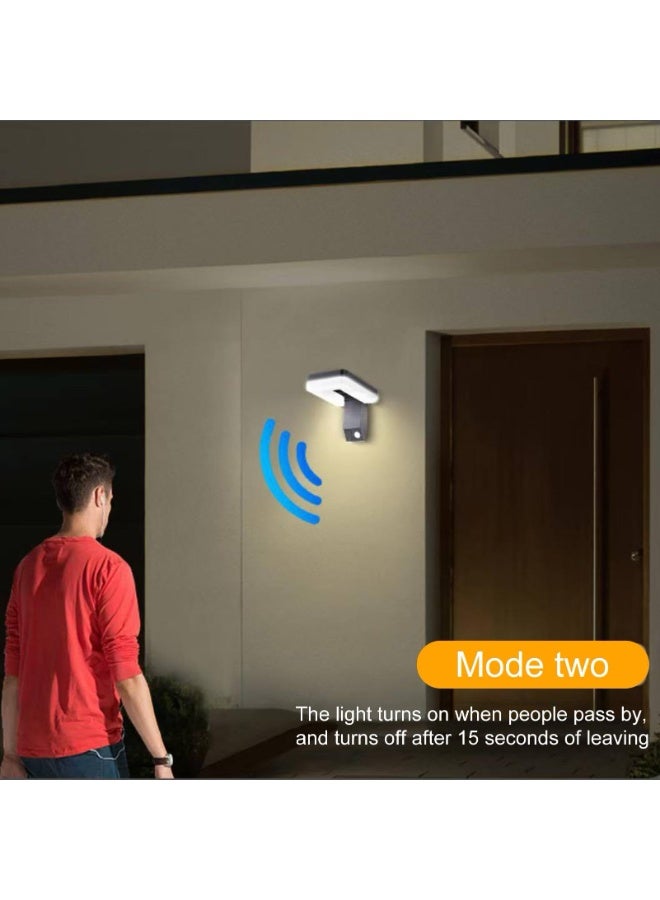 Solar Powered Outdoor Light with Motion Sensor - Waterproof LED Flood Light with Adjustable Swivel Head, Foldable Wall Light, Energy-Saving Solar Wall Light | Lighting for Walkways, Yards, Gardens, Patio, and Outdoor Paths - Image 3