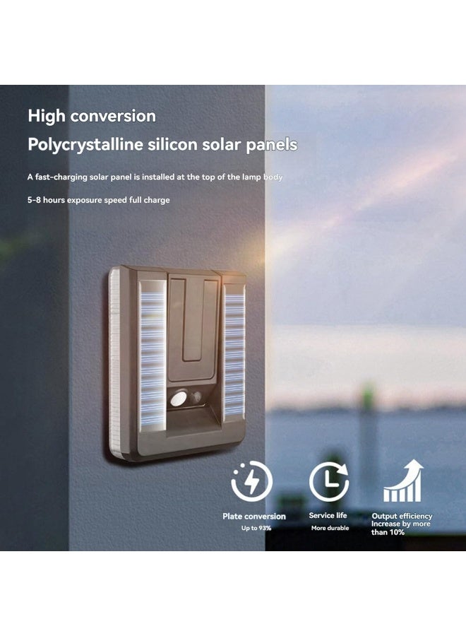 Solar Powered Outdoor Light with Motion Sensor - Waterproof LED Flood Light with Adjustable Swivel Head, Foldable Wall Light, Energy-Saving Solar Wall Light | Lighting for Walkways, Yards, Gardens, Patio, and Outdoor Paths - Image 4