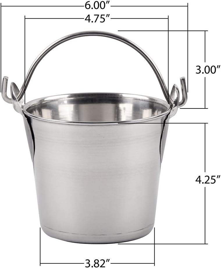 Lindy's 1-Quart Durable Stainless Steel Bucket for Home Tasks - Image 4