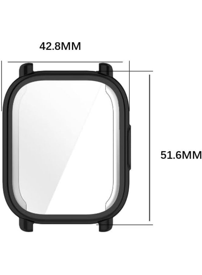 Cover Compatible with Xiaomi Redmi Watch 5 Active, Soft TPU Plating All-Inclusive Protective Case, Anti-Scratch Shockproof Watch Cover Compatible with Xiaomi Redmi Watch 5 Active – Black - Image 2