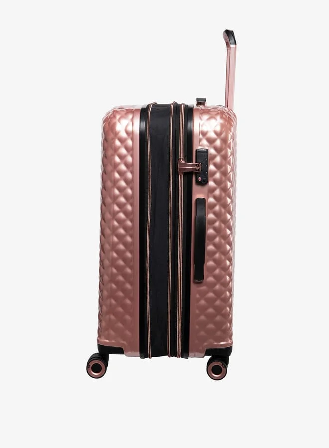 it Women Textured Hardcase Luggage Trolley Bag with Retractable Handle