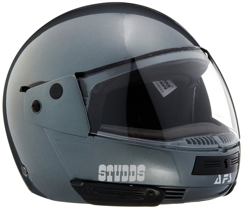 Studds Ninja Pastel Plain Full Face Helmet- Matt Black (L) - Image 1