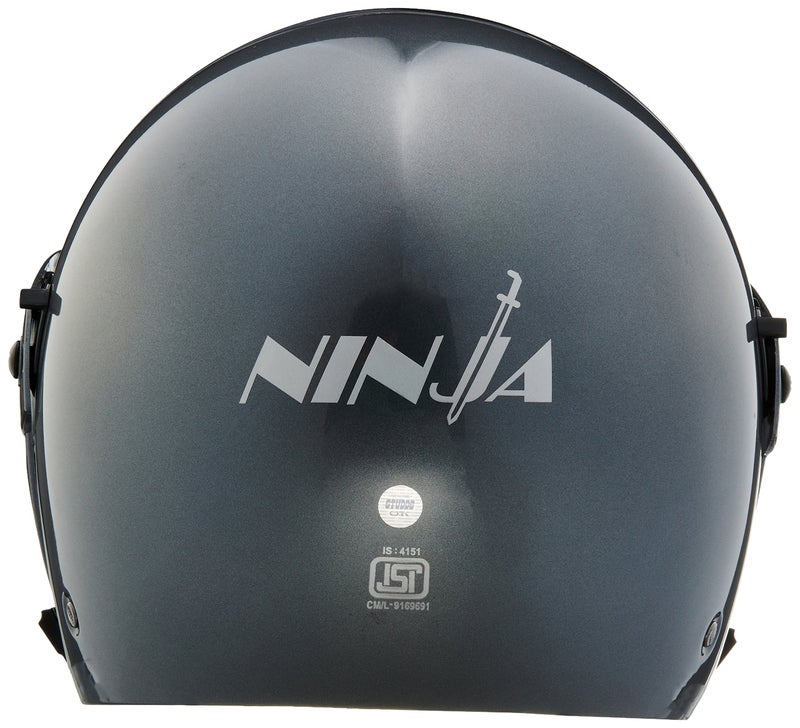 Studds Ninja Pastel Plain Full Face Helmet- Matt Black (L) - Image 4