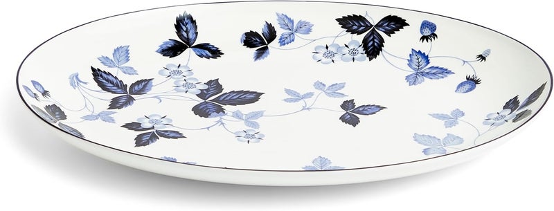 Wedgwood Wedgwood Wild Strawberry Inky Blue Oval Serving Plate 117in  - Image 5