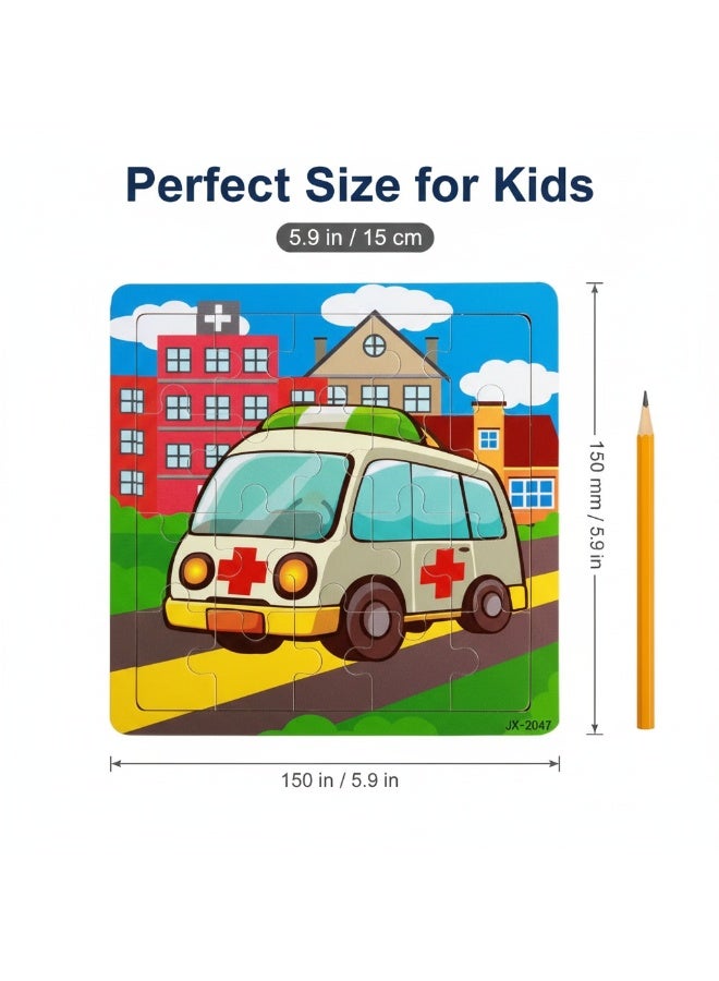 Y&D Wooden Infant Educational Animation Jigsaw Puzzle Toy - Image 2