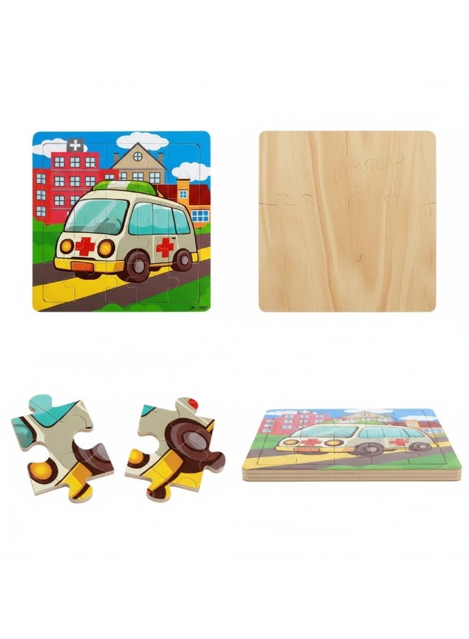 Y&D Wooden Infant Educational Animation Jigsaw Puzzle Toy - Image 1