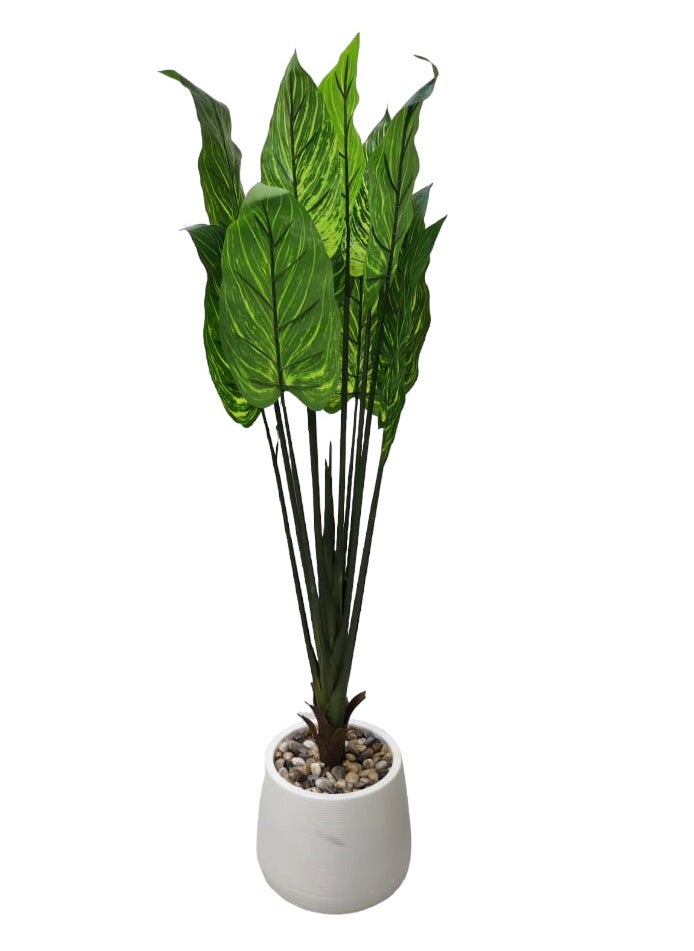 AL KHALDIYA Artificial decorative plant tree with pot, 140 cm  - Image 1