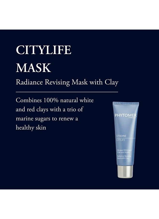 Phytomer - Citylife Firming Clay Face Mask 100% Natural White & Red Clay Face Mask Renew Healthy Skin Reduce Pores & Improve Texture Of Dull Skin 50Ml - Image 1