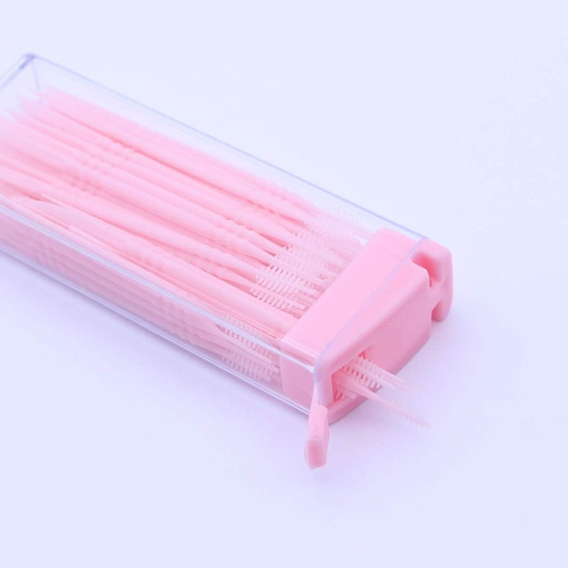 comfrt 200pcs Plastic Toothpicks Double-Ended Toothpicks Brush Teeth Sticks Teeth Cleaning Tool Portable Oral Care Tooth Picks - Image 4