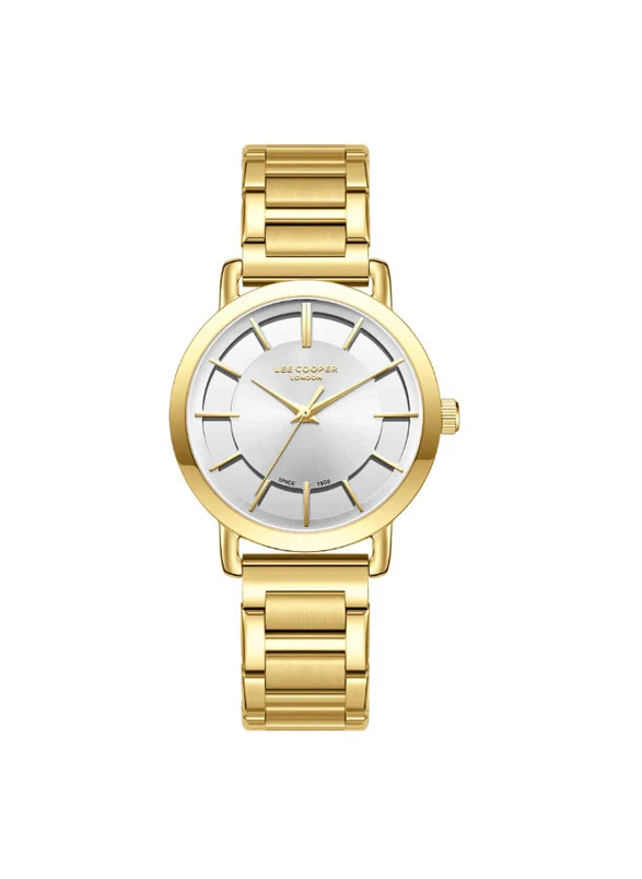 Lee Cooper Lee Cooper LC08037.130 Women's Analog Display Watch & Metal Strap Gold