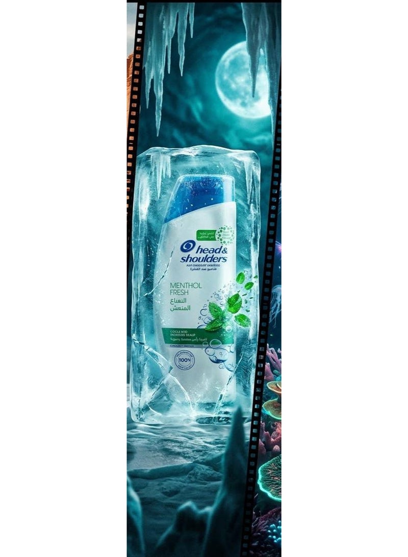 Head & Shoulders Menthol Refreshing Mint Anti-Dandruff Shampoo - 200 Ml - Image 4