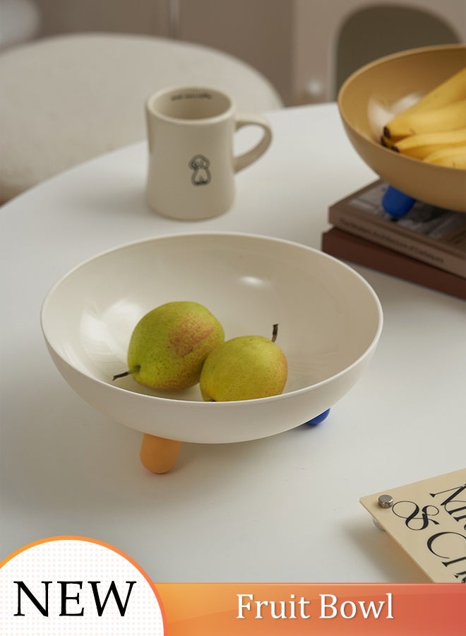 DUNISO Fruit Basket Kitchen Fruit Bowl Elegant Fruit Storage Bowls Three-Legs Fruit Bowl Luxury Snack Table Plates Serve Dessert Trays Oval Bowl Se for fruits and vegetables  - Image 1