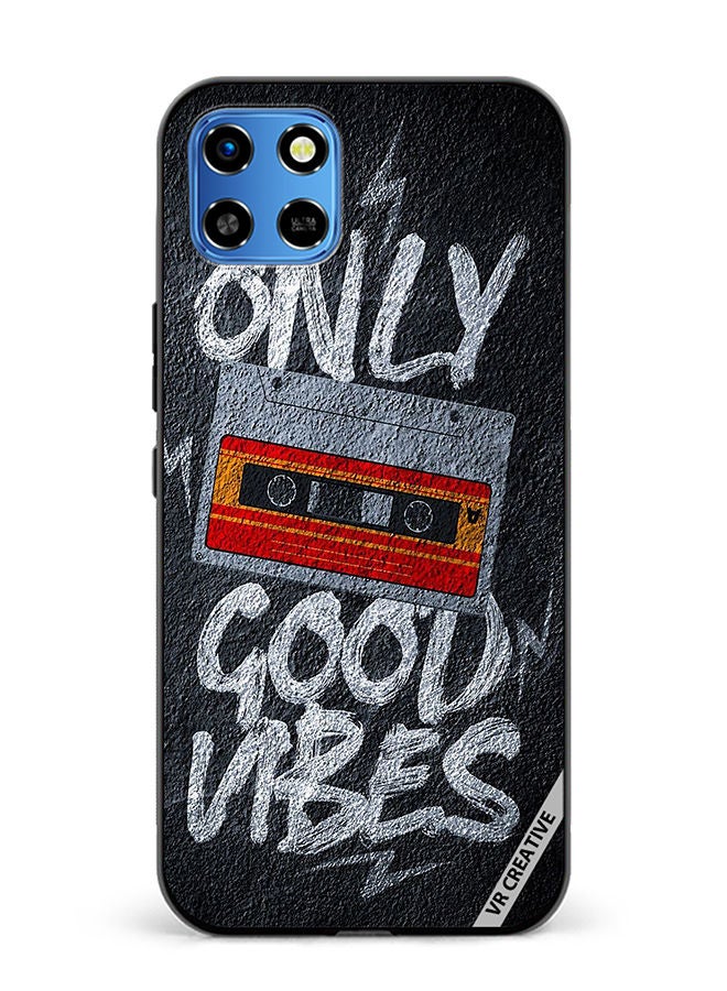 VR CREATIVE Protective Case Cover For Infinix Smart 6 HD Only Good Vibes Design Multicolour - Image 1