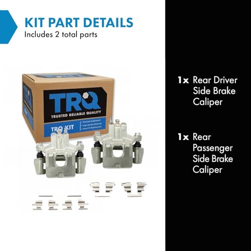 TRQ Rear Brake Caliper Set Compatible with 2006-2007 Toyota Avalon 2002-2006 Camry 2004-2008 Solara - Image 2