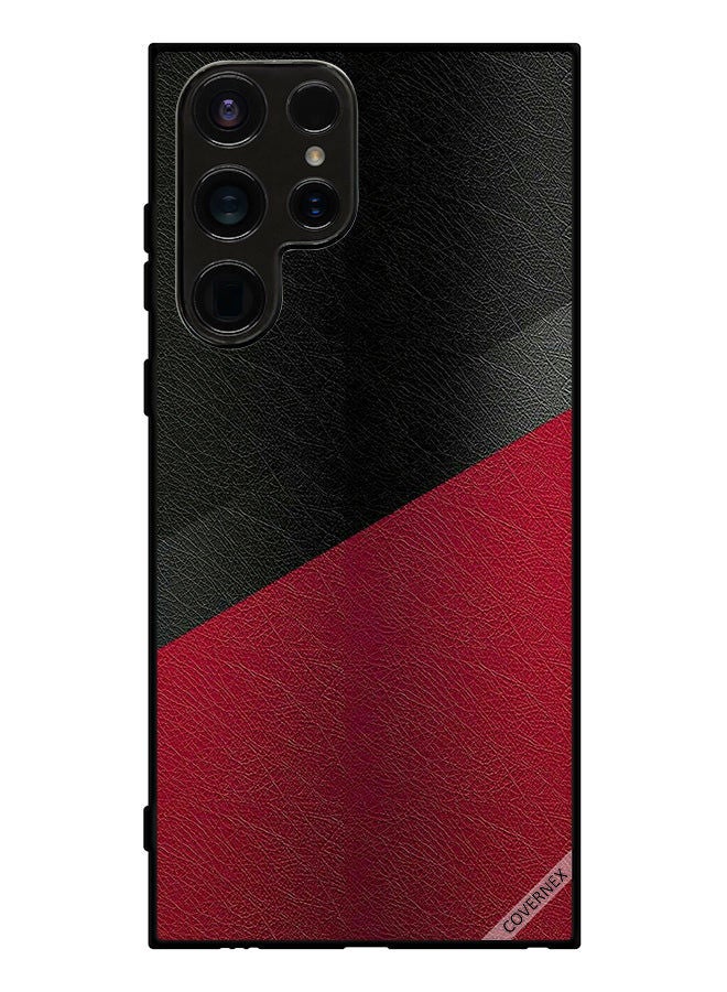 Covernex Protective Case Cover For Samsung Galaxy S23 Ultra Leather Pattern - Image 1