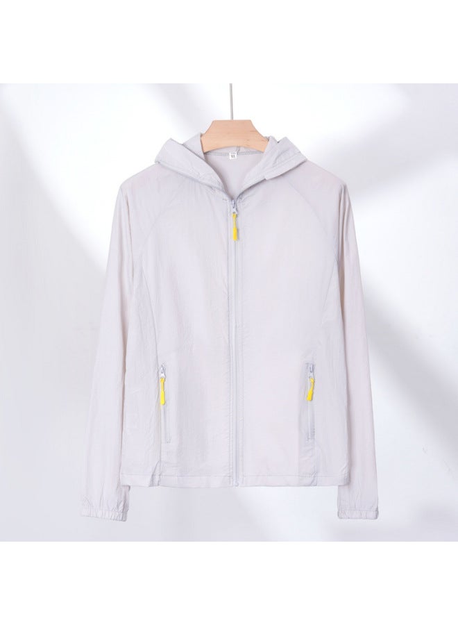 Song Feng Ya Summer Sun Protection Clothing New Hooded Small Shirt Zipper Outer Shirt Loose Pocket All-match Uv Short Jacket - Image 2