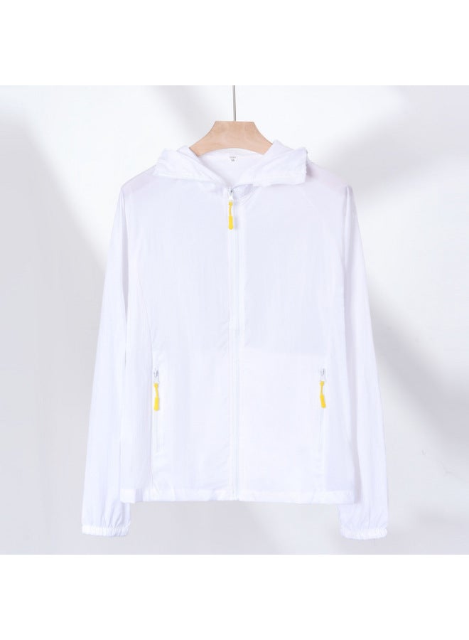 Song Feng Ya Summer Sun Protection Clothing New Hooded Small Shirt Zipper Outer Shirt Loose Pocket All-match Uv Short Jacket - Image 1