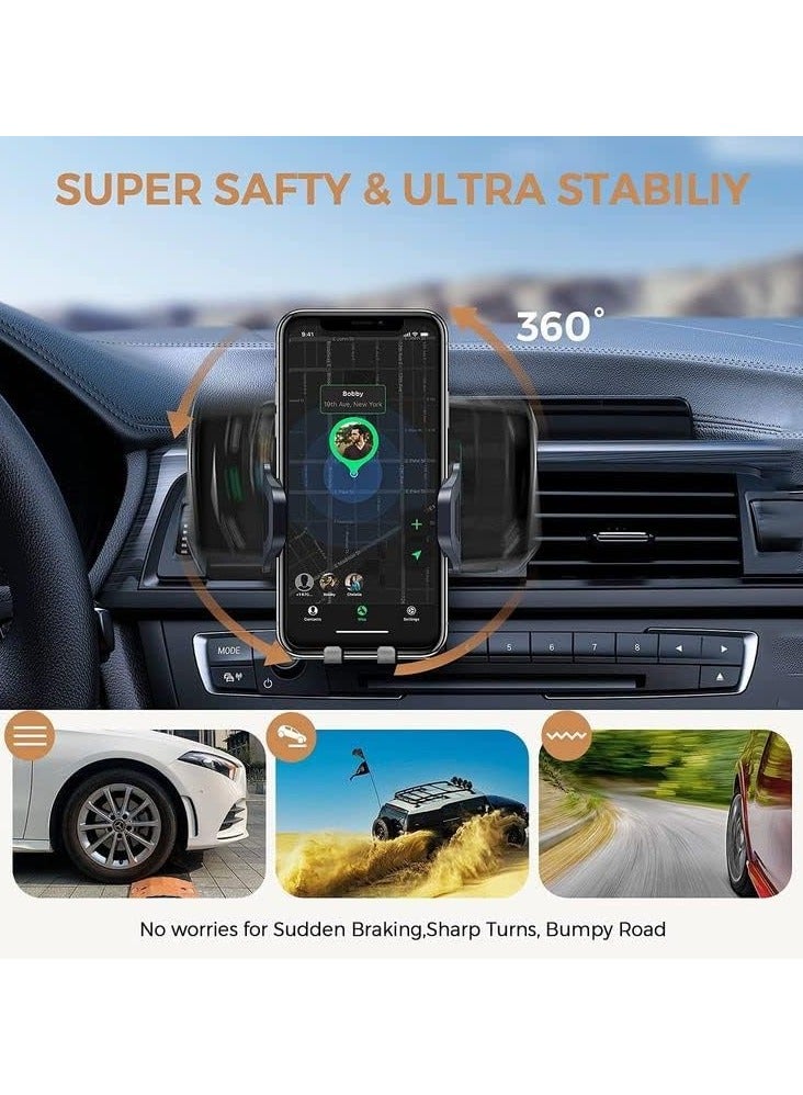 ADMOS AM301 2 in 1 Multi Stand Car Mobile Holder Fits On Dashboard Windshield AC Vent Suction Cup Phone Holder - Image 5