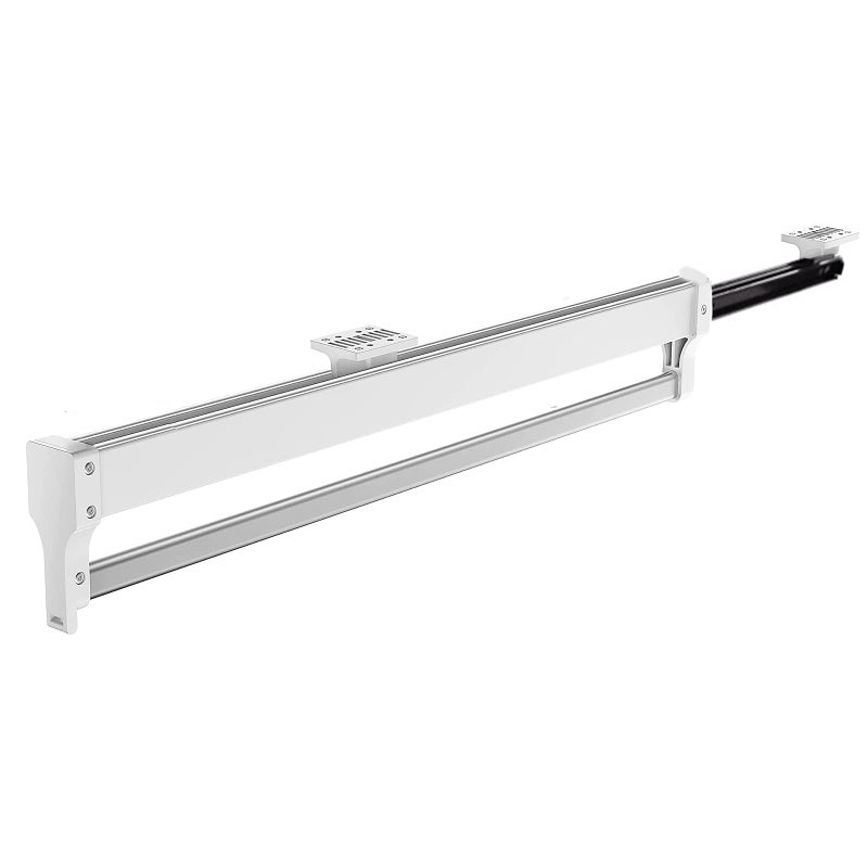 MAFAGE Pull Out Closet Valet Rod Adjustable Sliding Heavy Duty Steel Top Mounted Clothes Storage Hanger Rail for Closet Wardrobe 547mm215inch
