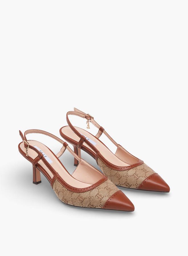 ELLE Women Textured Stiletto Heel Shoes - Image 1