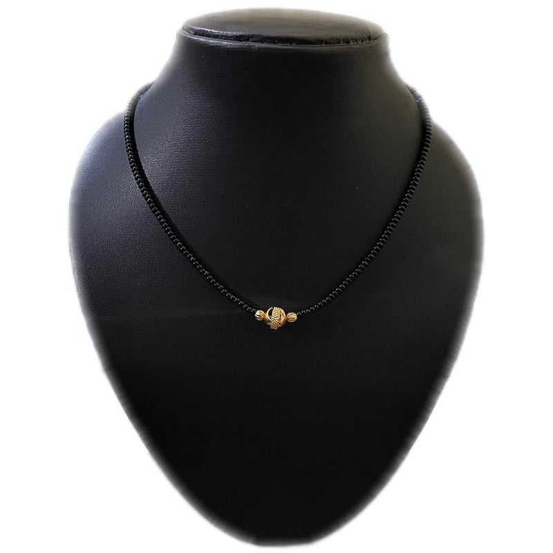 MONEV One Gram Gold Plated Jewellery Mangalsutra Tanmaniya Nallapusalu Necklace For Women and Girls - Image 5