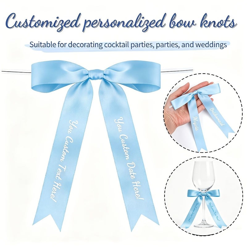 1Pc Red Customized Wine Cup Bow Ties With Built In Tie Design For Wedding Champagne Party Festival Decoration And Gift Packaging - Image 1