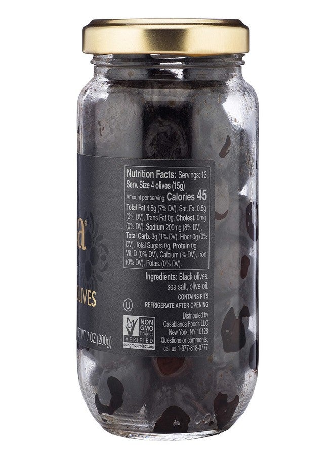 Mina Dry Cured Black Olives, 7 oz - Moroccan Olive Oil Cured Olives, Premium Handpicked and Naturally Cured Dried Olives, Non GMO, Gluten Free, Low Carb, Vegan, Great Paleo Keto Snacks - Image 2