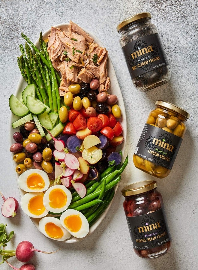 Mina Dry Cured Black Olives, 7 oz - Moroccan Olive Oil Cured Olives, Premium Handpicked and Naturally Cured Dried Olives, Non GMO, Gluten Free, Low Carb, Vegan, Great Paleo Keto Snacks - Image 4