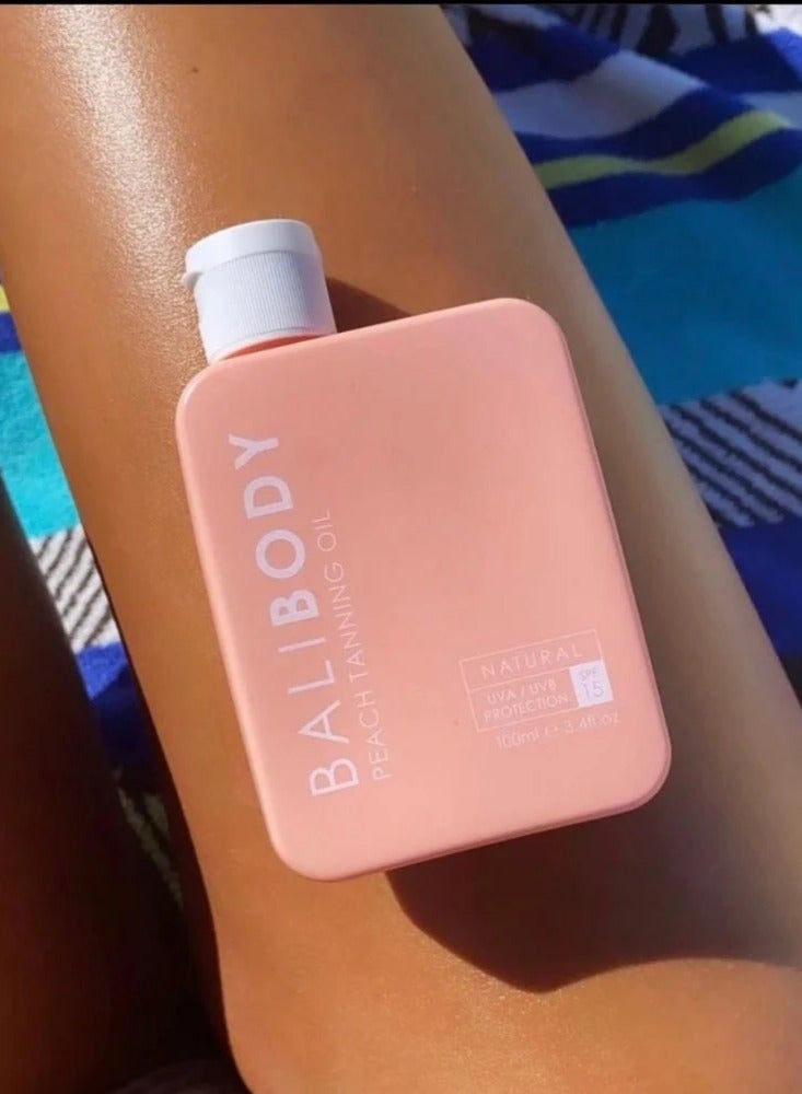 بالي بودي زيت التسمير بالبطيخ بعامل حماية من الشمس 100مل - Image 4