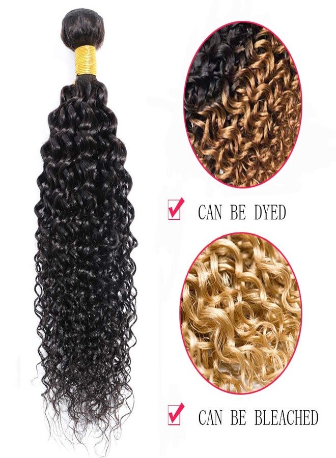 Jinhongze Kinky Curly Bundle Human Hair 8A Unprocessed Virgin Remy Kinky Curly Human Hair 1 Bundle Virgin Hair Kinky Curly 1 Bundle (100g) Natural Color (22") - Image 4