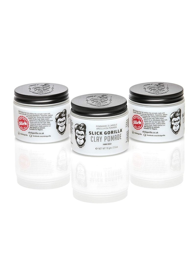 Slick Gorilla Slick Gorilla Clay Pomade 2.5 oz  - Image 3