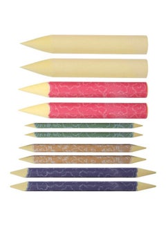 EXCEART EXCEART 10Pcs Blending Stumps Drawing Tools Rice Paper Colorful Art Blenders Tortillions Stumps Artist Sketch Drawing Tools  - Image 3