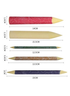 EXCEART EXCEART 10Pcs Blending Stumps Drawing Tools Rice Paper Colorful Art Blenders Tortillions Stumps Artist Sketch Drawing Tools  - Image 2