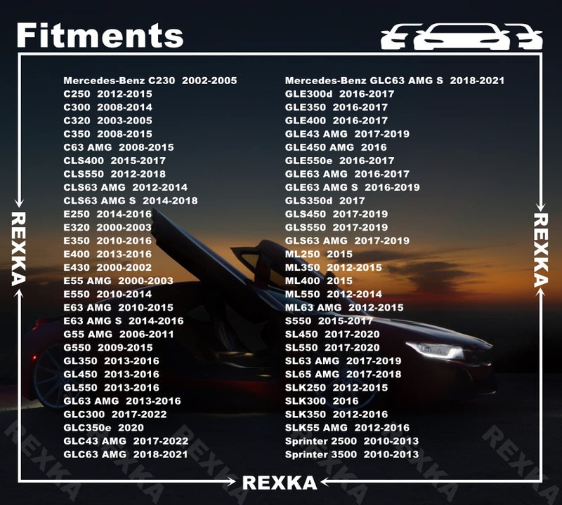 Rexka 20pcs M6.3 Front Fender Liner Daytime Run Lamp Screw Compatible with Mercedes-Benz 000000-001454 - Image 3