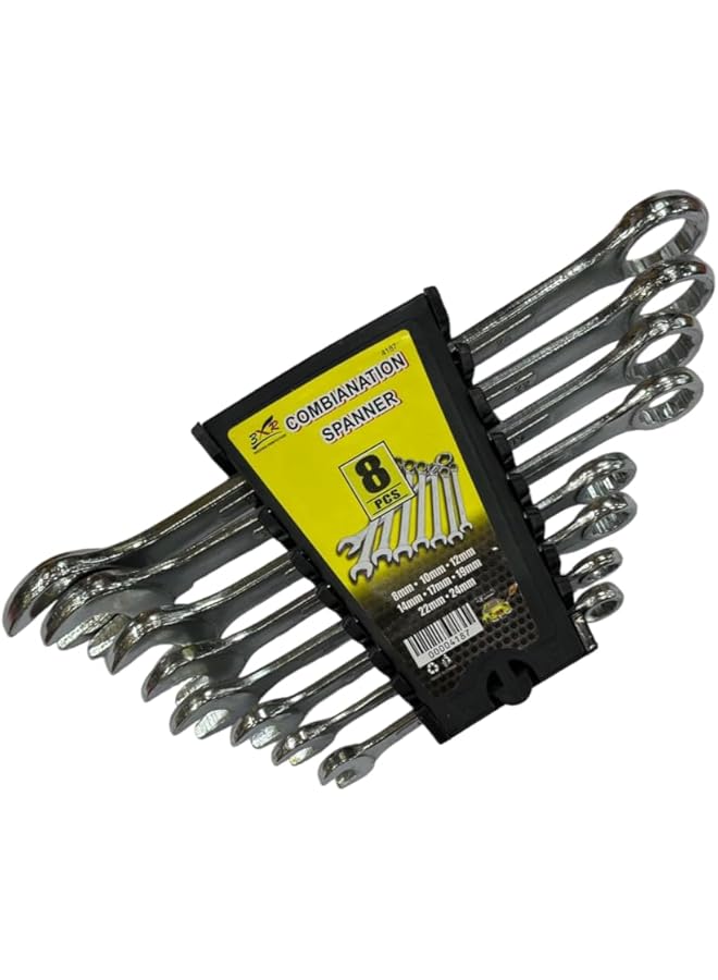3XR Double And Ring Combination Spanner 8 Piece Set - Image 1